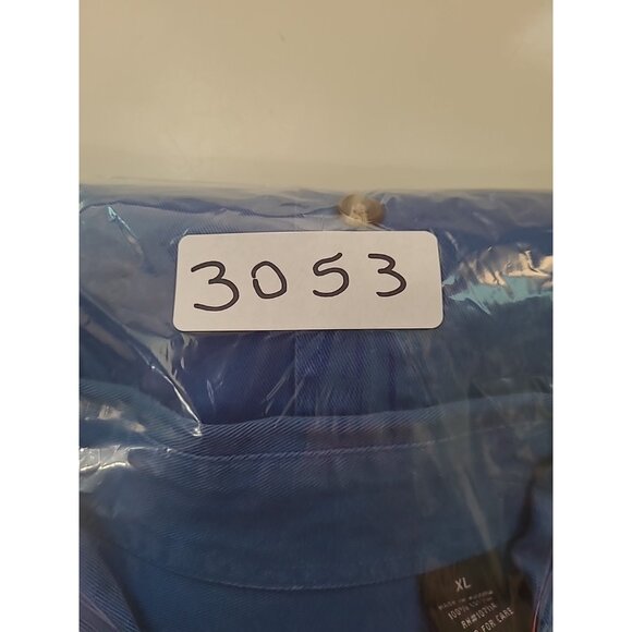 Wildman Apparel Men XL Blue Canvas Shirt VTG Long Sleeve Button Down Heavyweight - Picture 14 of 14